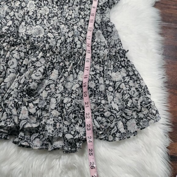 Misa Los Angeles Josephine Floral One-Shoulder Ruffle Mini Dress Size Small - Picture 12 of 14